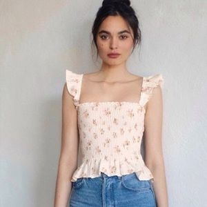 NWT! Reformation Junebug Linen Top